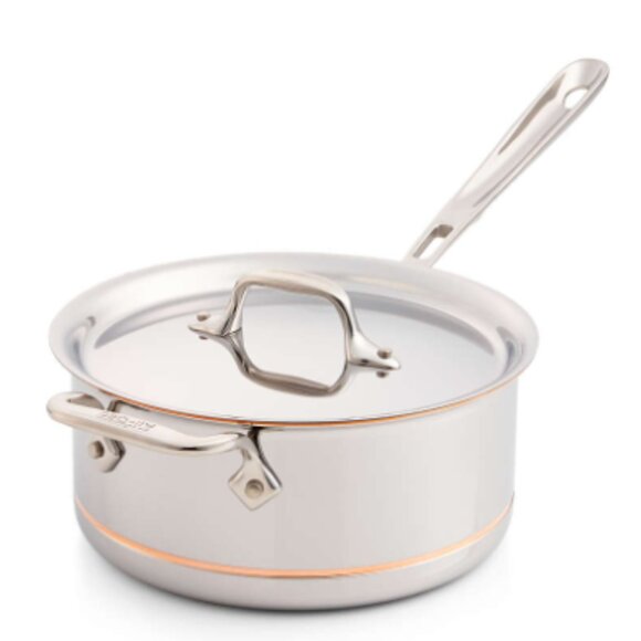 All-Clad Copper Core Saute Pan with Lid, 3 Quart, NWT - Picture 2 of 7